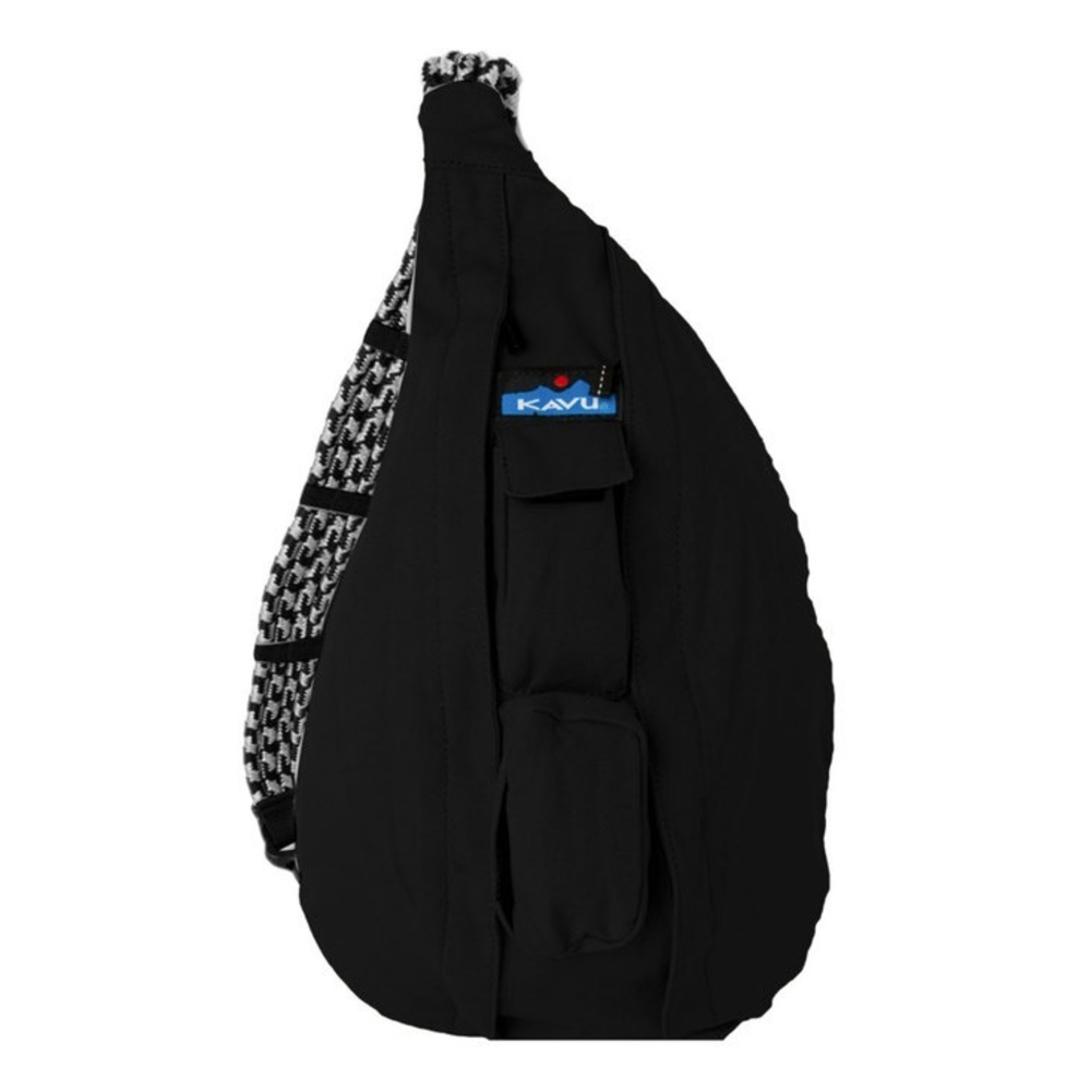 KAVU Rope Sling Bag Black and White